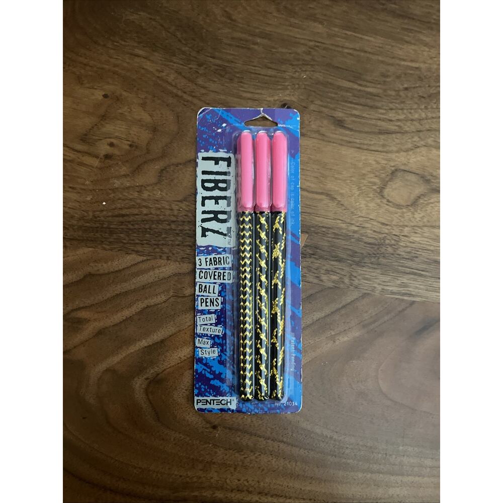 Fiberz Vintage 90s‎ Pentech Gold And Pink Pens 1991